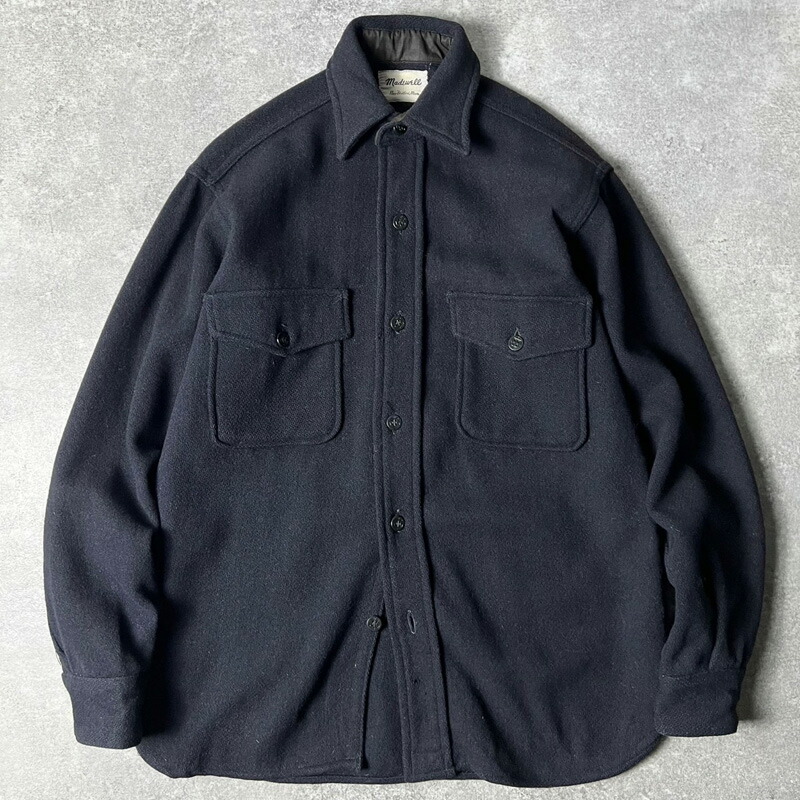 楽天市場】60s Madewell マチ付き 長袖 ウール CPO シャツ / 60年代