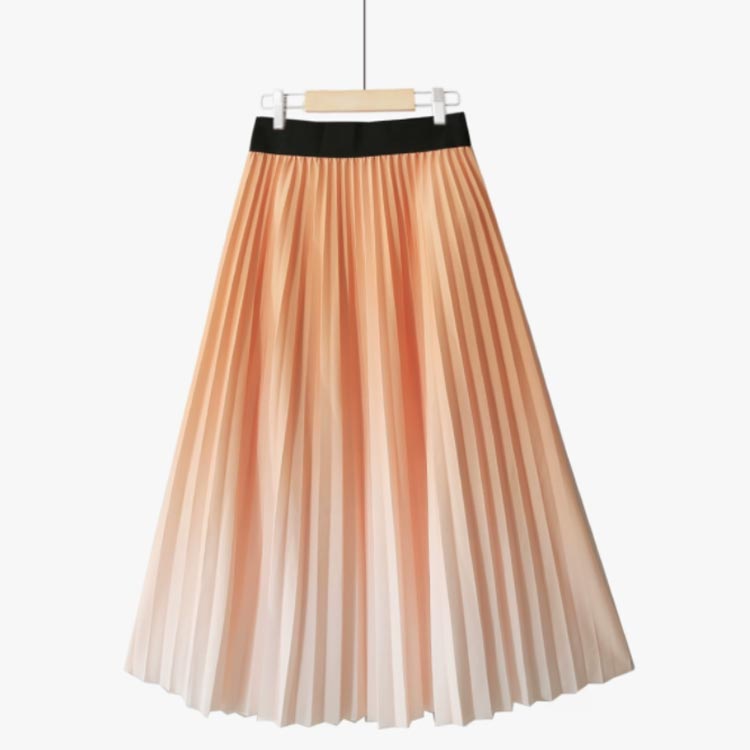 楽天市場】プリーツスカート グラデーション ロングスカート プリーツ
