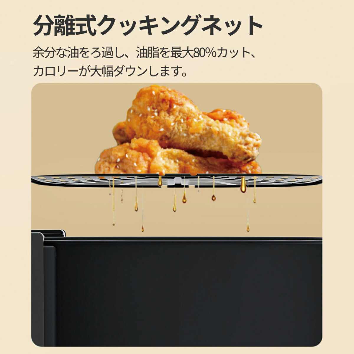 楽天市場】【100%抽選P】ノンフライヤー naxzca 4L 電気フライヤー