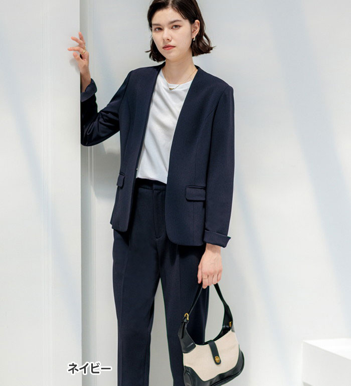 楽天市場】【2点セット】洗えるストレッチカットソーセットアップ