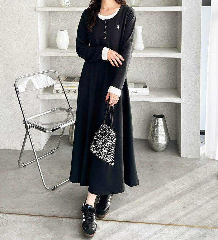 楽天市場】カットソーワンピース S M L LL 【U.S.POLOASSN