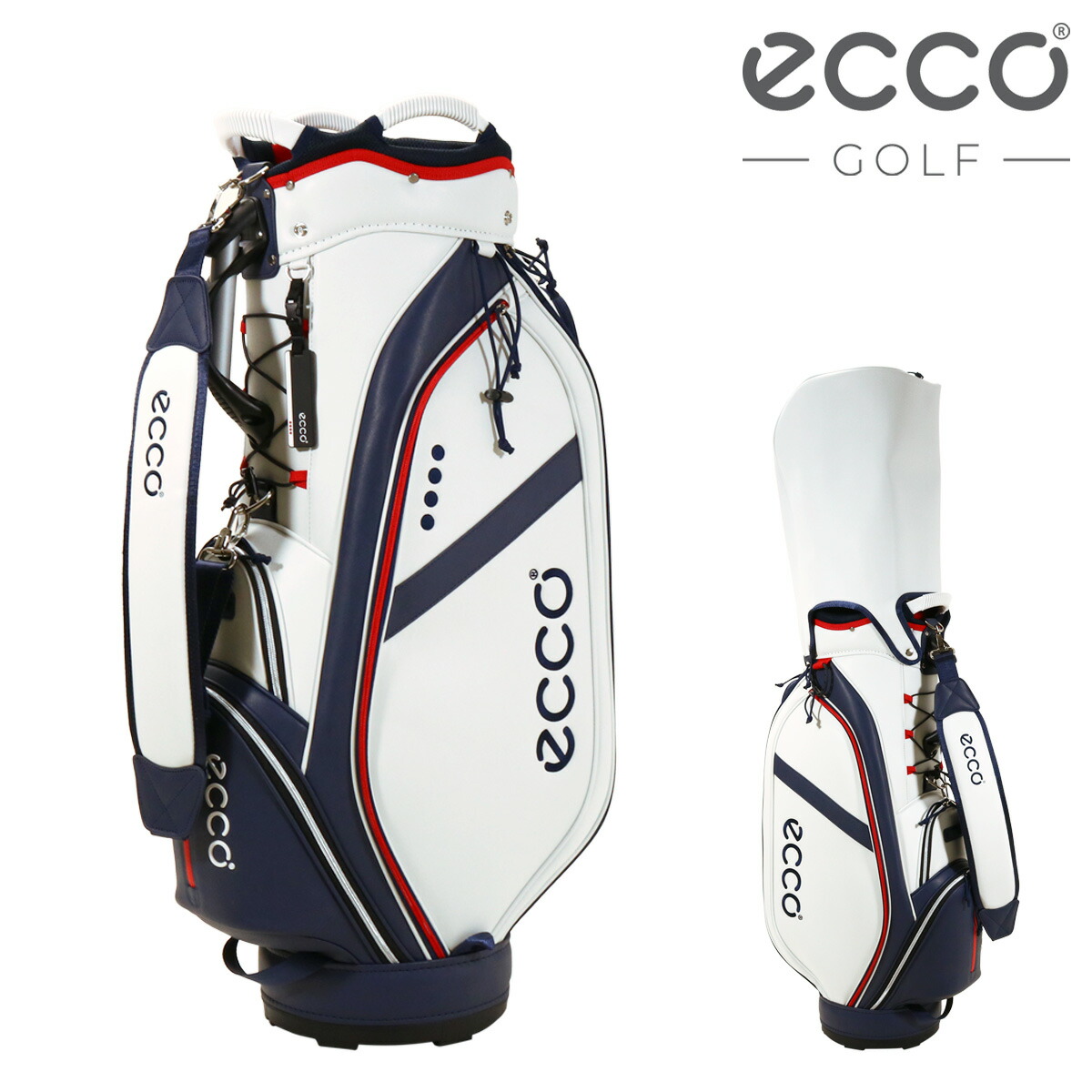 楽天市場】エコー ゴルフ キャディバッグ カート型 メンズ ECC003 ECCO
