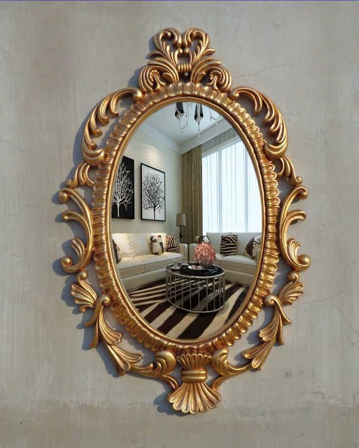 楽天市場】A035655豪華鏡 アンティーク調 壁掛け鏡 壁掛け 壁掛け