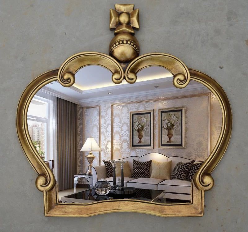 楽天市場】A013535豪華鏡 壁掛け鏡 アンティーク調 壁掛け 壁掛け