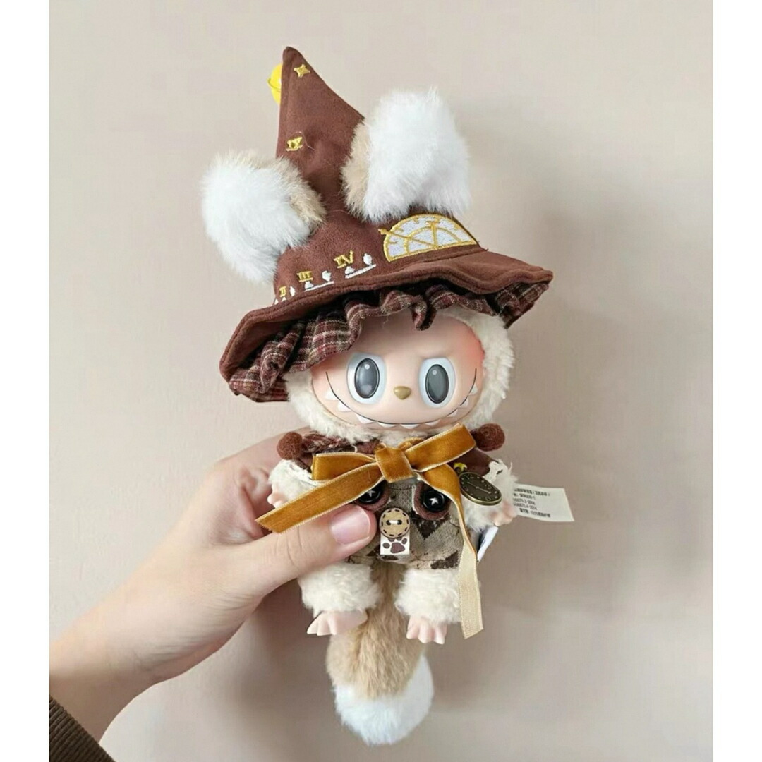 楽天市場】A065055魔法服と帽子2点セットlabubuラブブぬいぐるみ服17cm