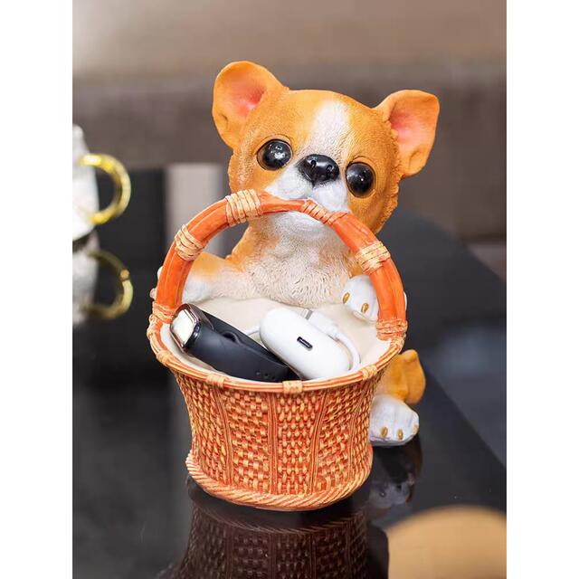 楽天市場】A056188チワワ置物 小物入れドッグ 犬 卓上収納 雑貨収納