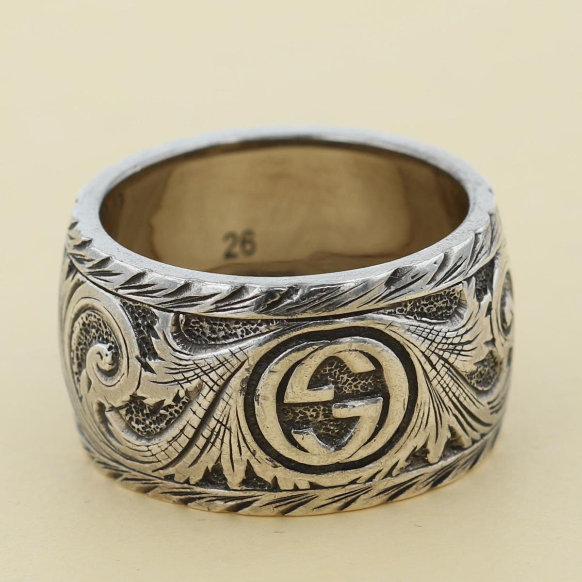 楽天市場】【中古】GUCCI （グッチ） ｷｬｯﾄﾍｯﾄﾞ ｼﾙﾊﾞｰ ﾘﾝｸﾞ ブランド