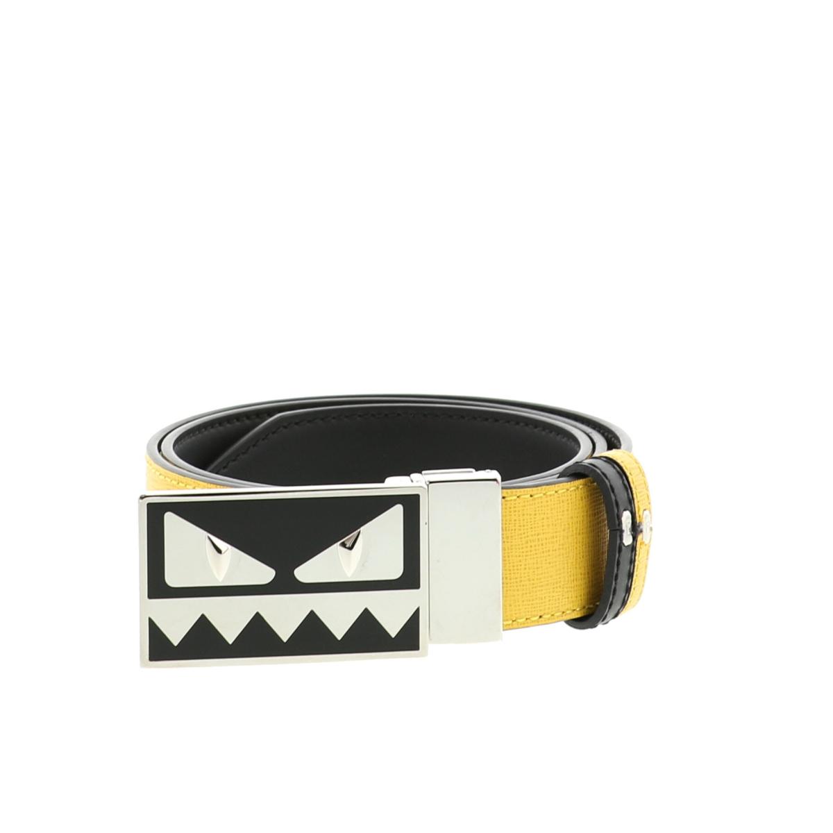楽天市場】【未使用品】フェンディ メンズ モンスター ベルト イエロー
