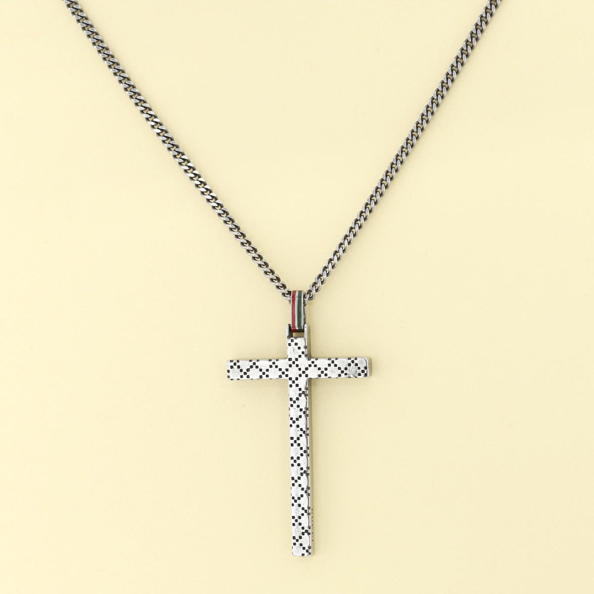 楽天市場】【美品】GUCCI グッチ ディアマンテ クロスペンダント