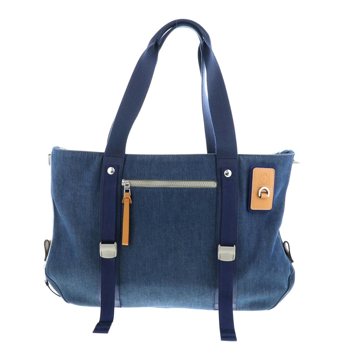 楽天市場】【中古】 LOEWE （ロエベ） ｱｲ ﾛｴﾍﾞ ﾈｲﾁｬｰ ﾃﾞﾆﾑ 2WAY ﾄｰﾄ