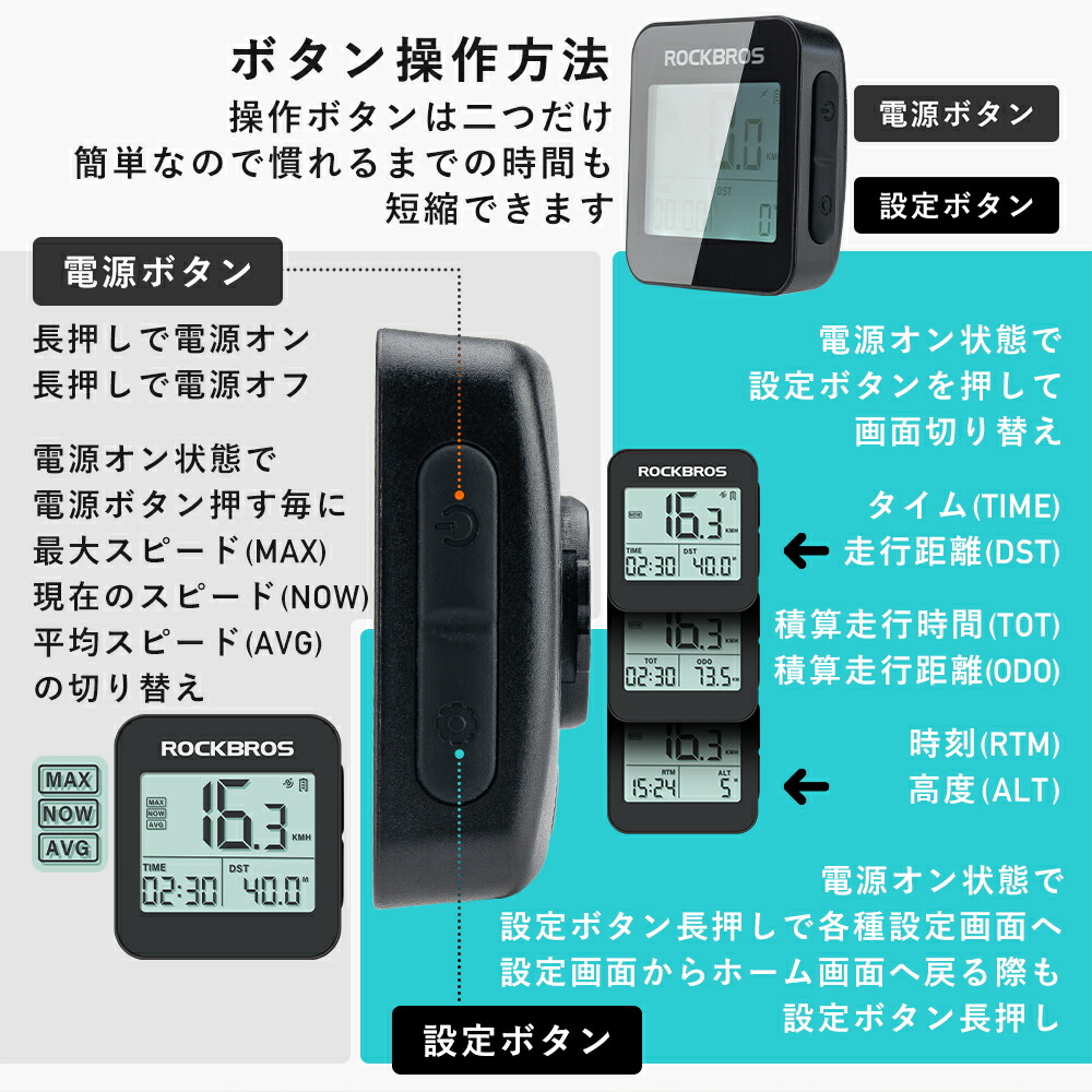 楽天市場】サイコン サイクルコンピューター 【送料無料/30日間返品