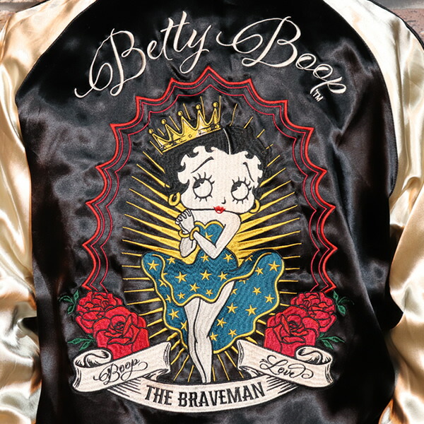 楽天市場】The BRAVE-MAN ×BETTY BOOP REVERSIBLE JACKET SOUVENIR×MA