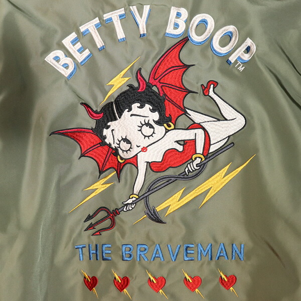 楽天市場】The BRAVE-MAN ×BETTY BOOP REVERSIBLE JACKET SOUVENIR×MA