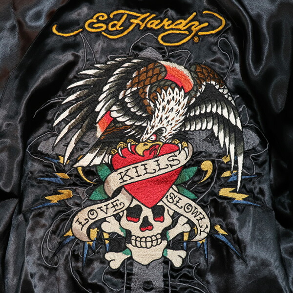 楽天市場】ED HARDY エドハーディー REVERSIBLE SOUVENIR JACKET