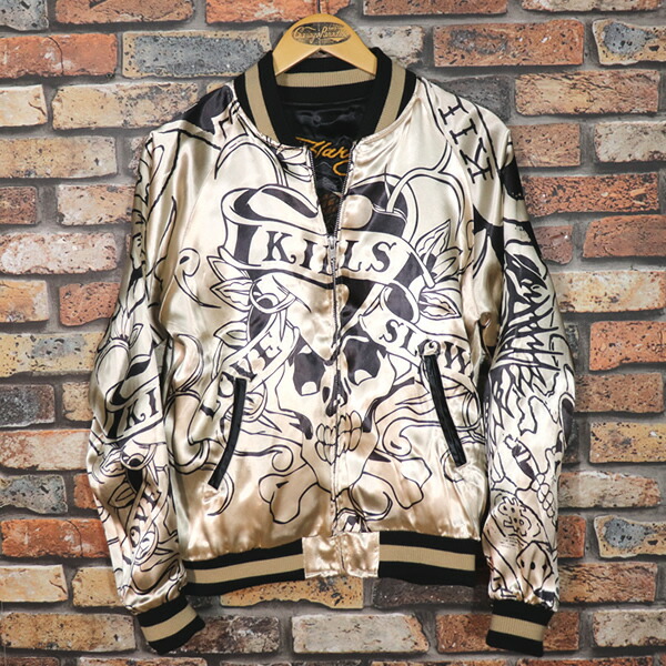 楽天市場】ED HARDY エドハーディー REVERSIBLE SOUVENIR JACKET