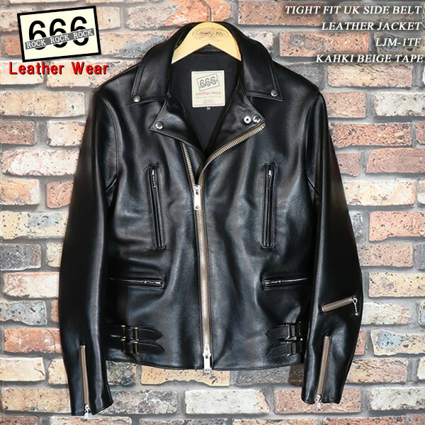 楽天市場】666/トリプルシックスTIGHT FIT UK SIDE BELT LEATHER
