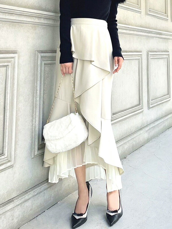 楽天市場】RESEXXY リゼクシー スカート ロング 秋 冬 シアー プリーツ