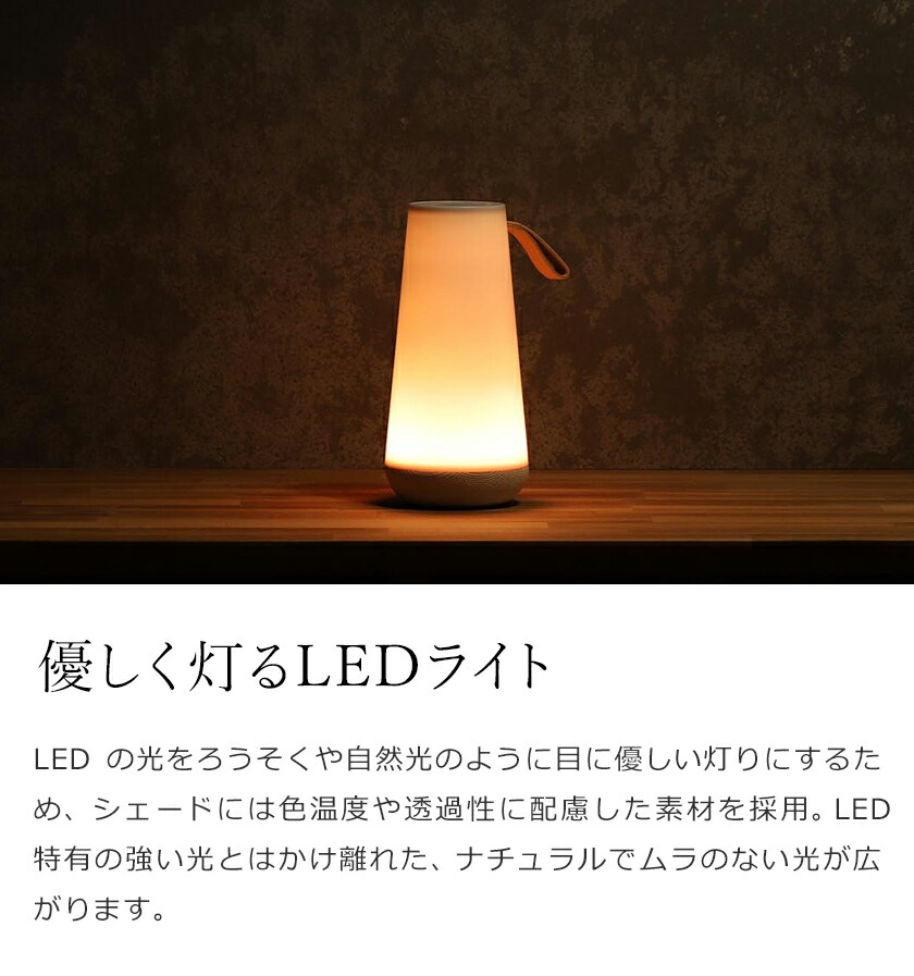 楽天市場】ウーマ ミニ ポータブルスピーカー LEDライト 調光 高音質