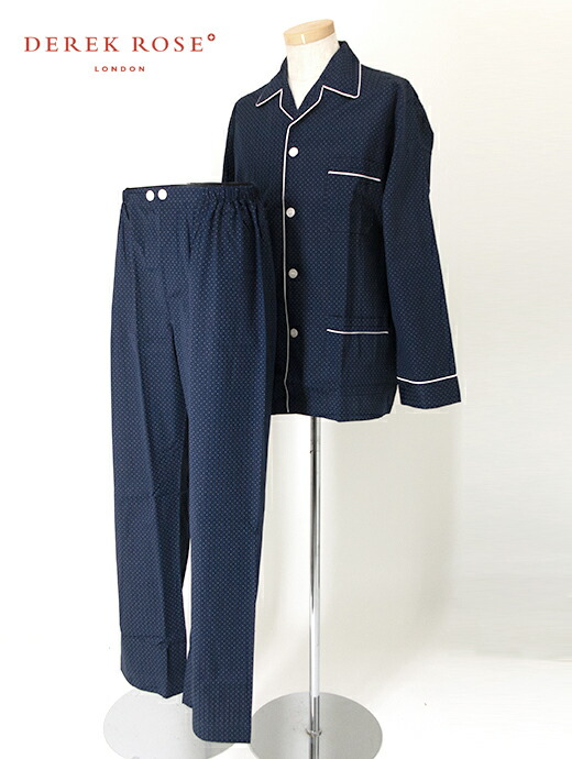 楽天市場】DEREK ROSE デレク・ローズ パジャマ ジャガード 超長綿