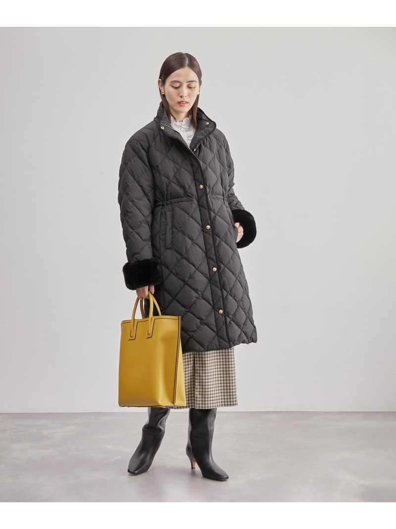 楽天市場】【TAION*LIMONTA】 ファー付き 軽量キルティング ダウン