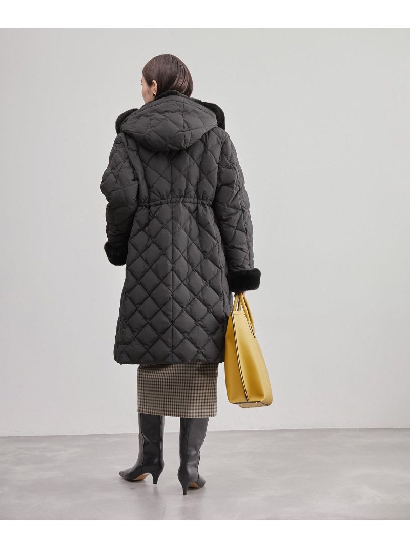 楽天市場】【TAION*LIMONTA】 ファー付き 軽量キルティング ダウン