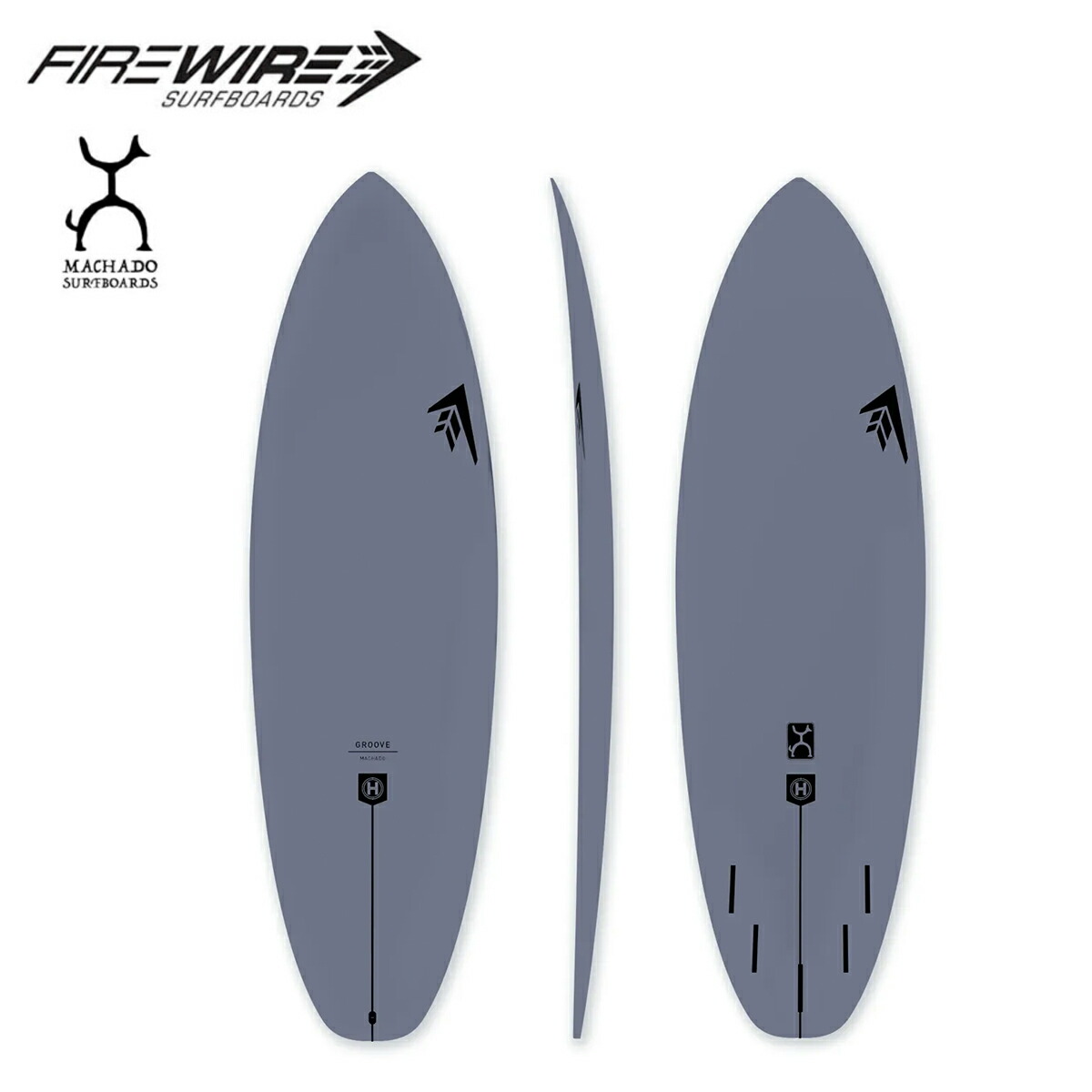 楽天市場】ファイヤーワイヤー サーフボード グルーヴ ダークグレー