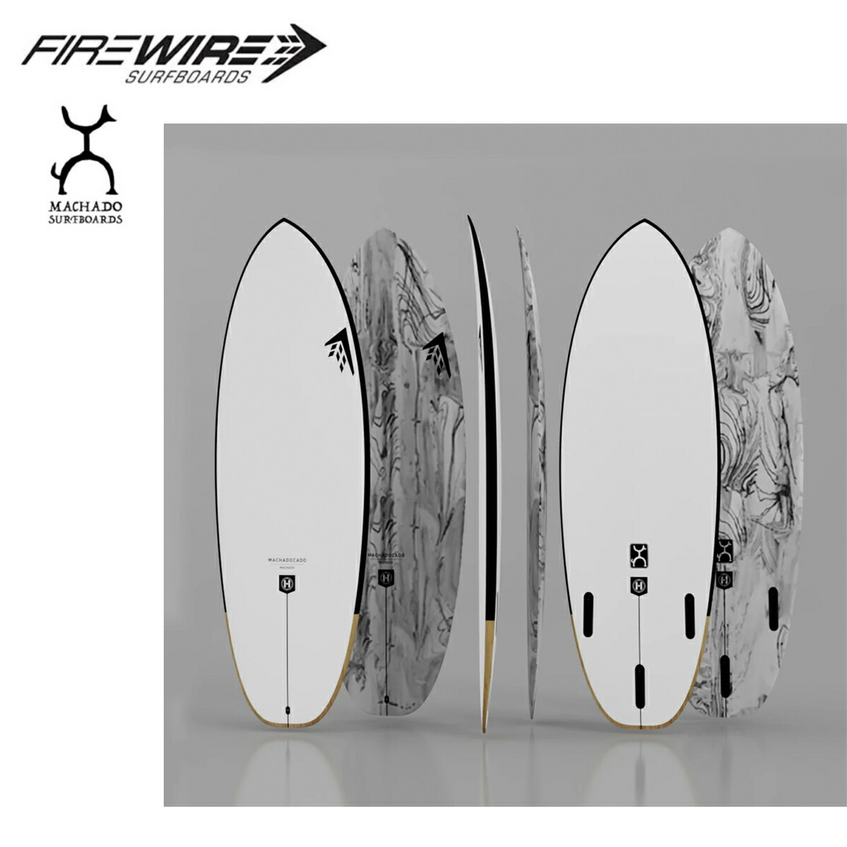 楽天市場】ファイヤーワイヤー サーフボード マチャド カド グレー