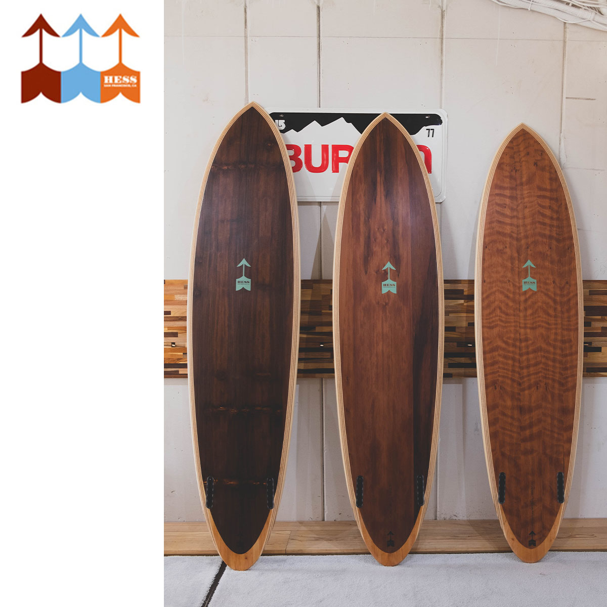 沖縄本島手渡し限定Hess surfboards ダニー ヘス ツインフィン 沖縄