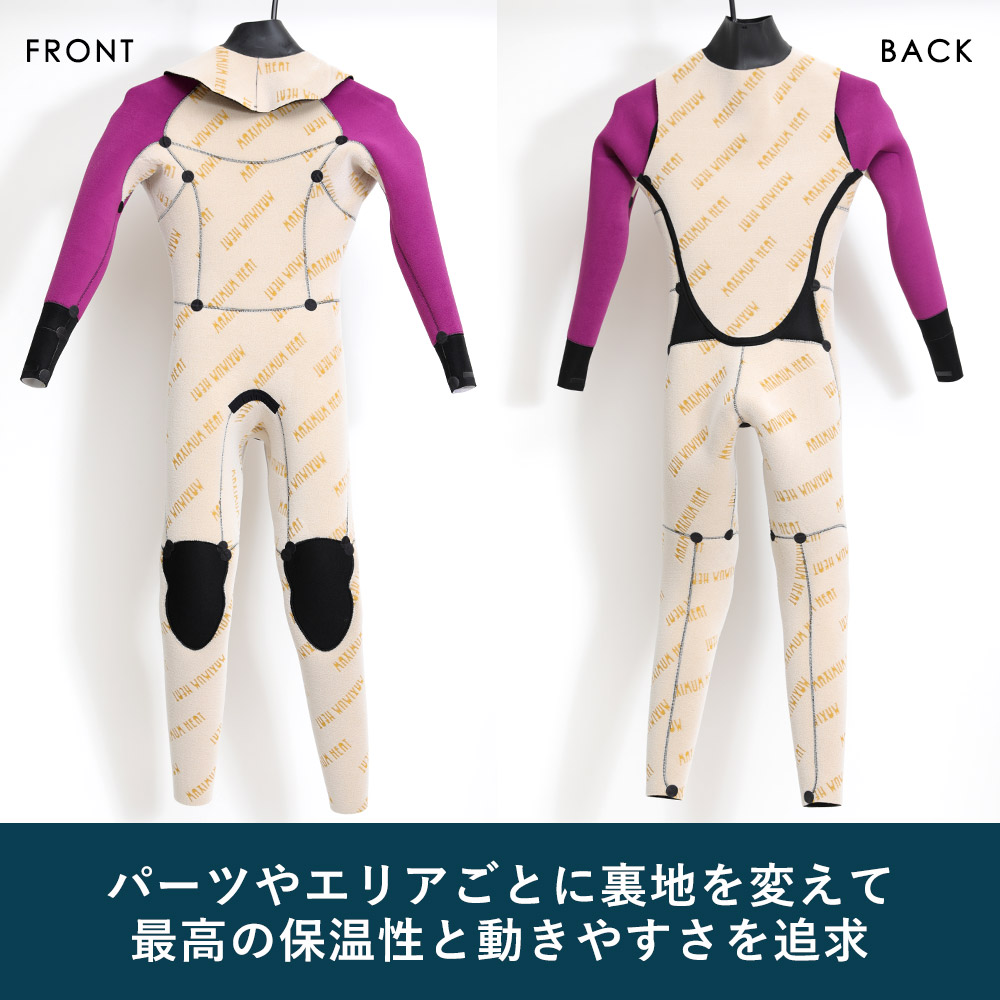楽天市場】FELLOW セミドライ ウェットスーツ レディース 5×3mm バック