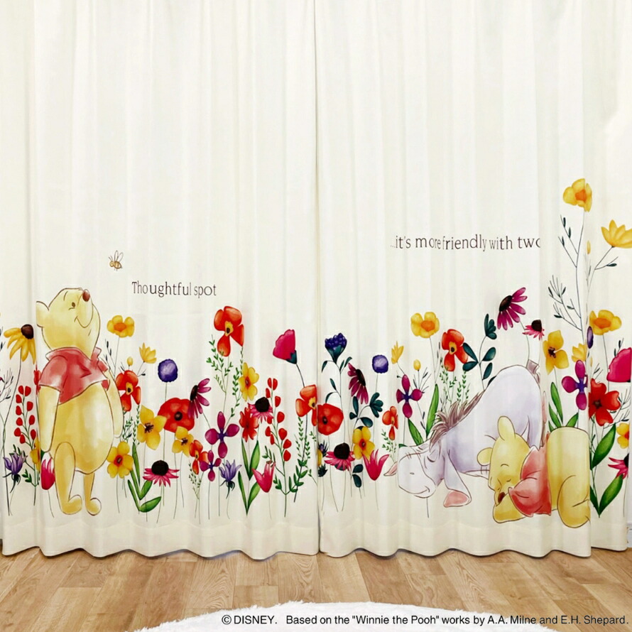 楽天市場】＼20％OFF☆スーパーSALE期間中／ カーテン くまのプーさん