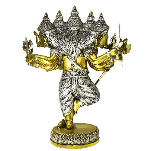 楽天市場】【一点物】インド神 5面 鬼神 ガネーシャ 金属 置物 高さ