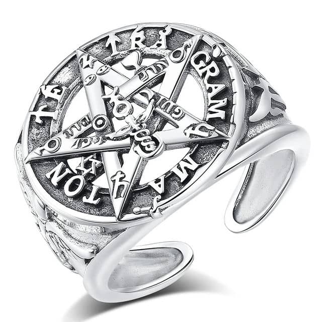 楽天市場】五芒星（ペンタグラム） 5大要素 スターリングシルバー