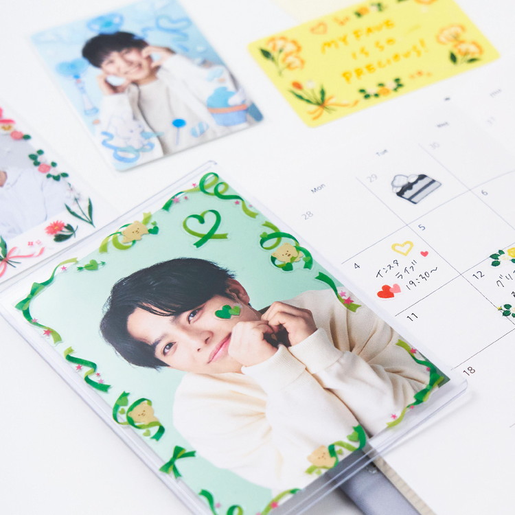 楽天市場】キングジム ファブラブ デコステッカー 06 青 2シート入り