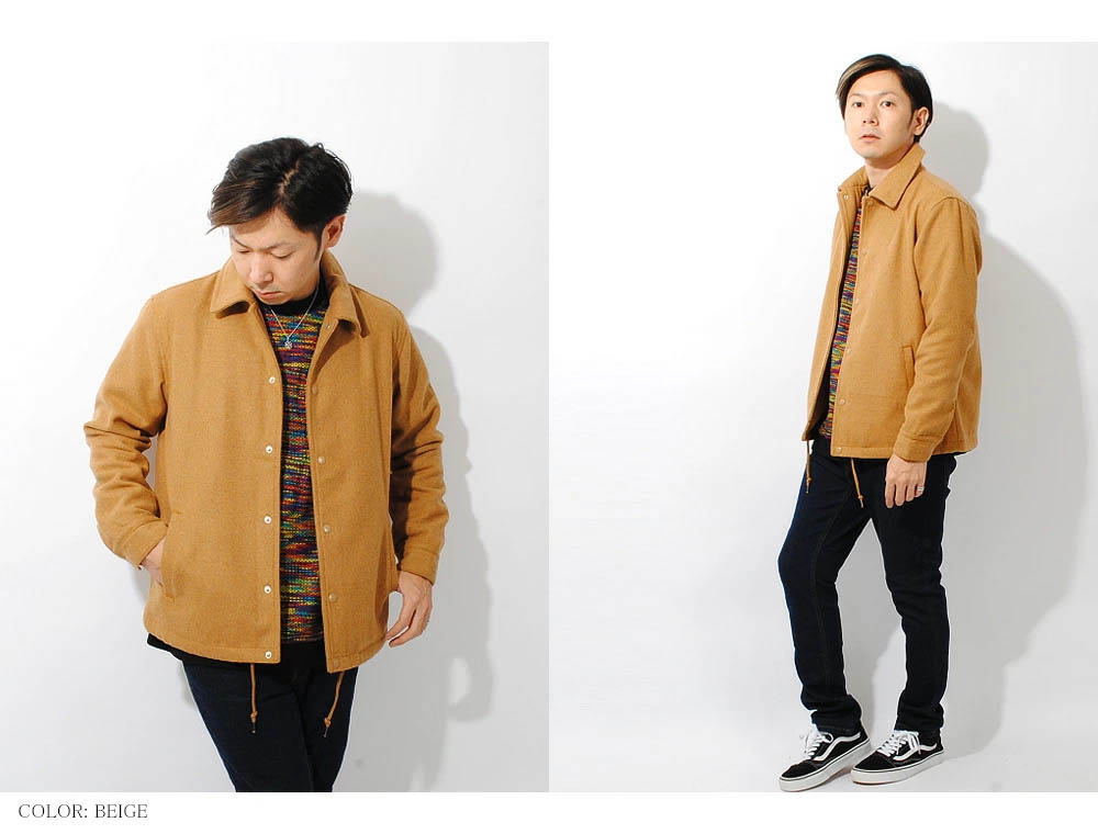 楽天市場】【スーパーセール割引】メルトンコーチジャケット メンズ