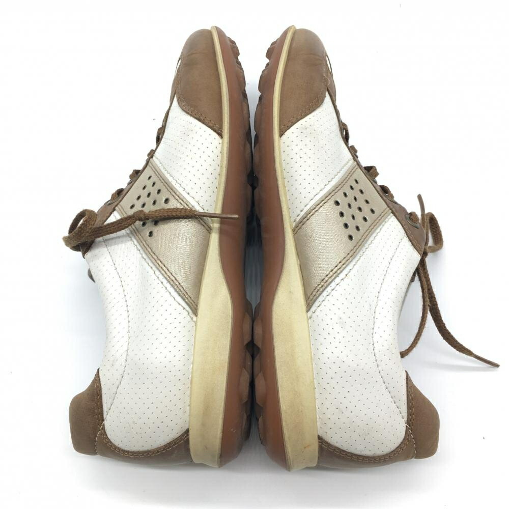 楽天市場】エコー ゴルフシューズ ブラウン×白 スパイクレス