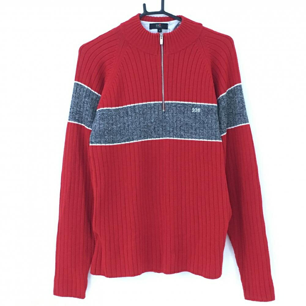 楽天市場】23区スポーツ ハイネックセーター レッド×グレー インナー付