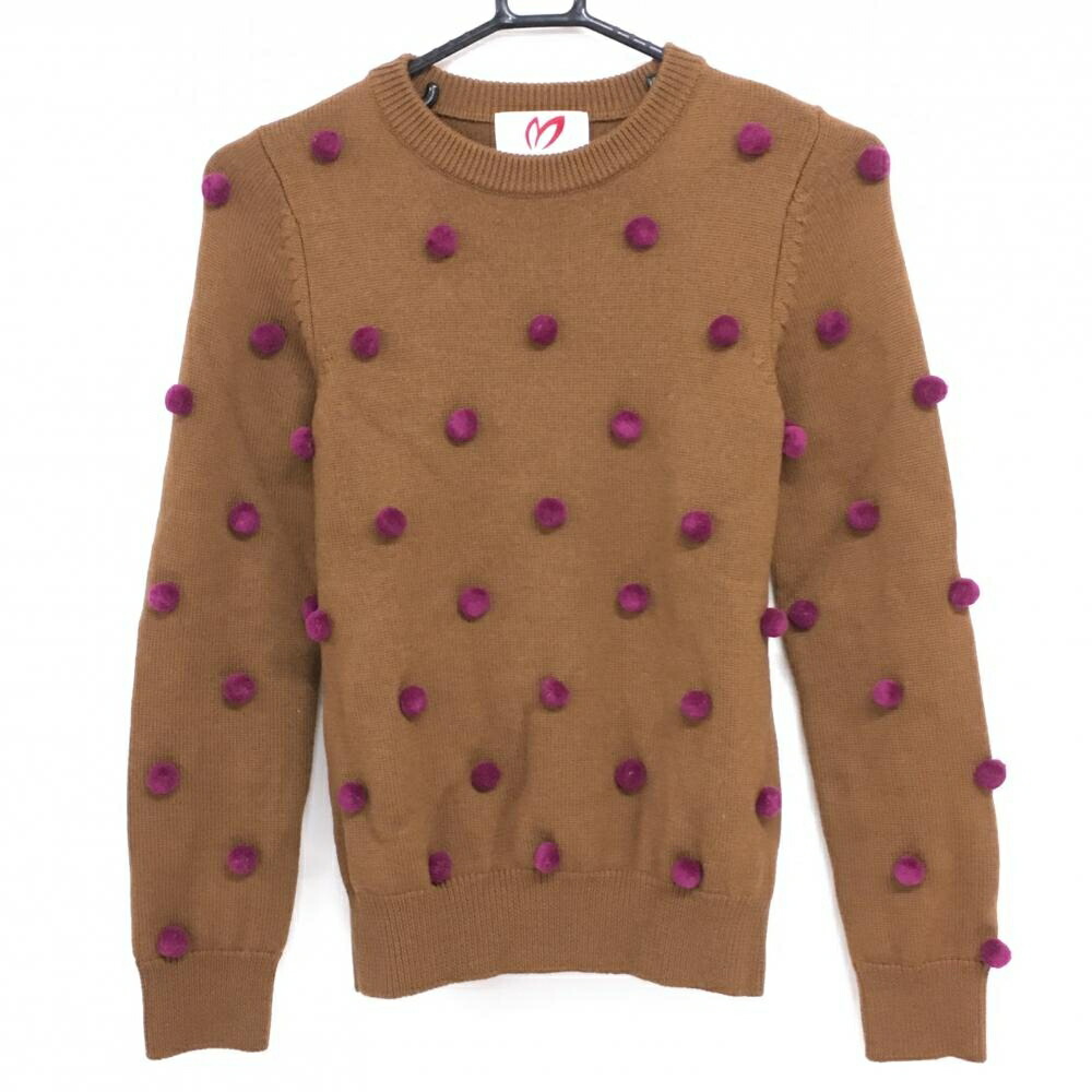 楽天市場】【美品】マスターバニー セーター ブラウン×パープル ニット