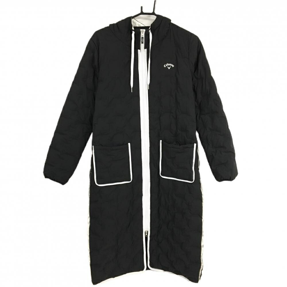 楽天市場】【超美品】キャロウェイ フード付ダウンコート 黒×白