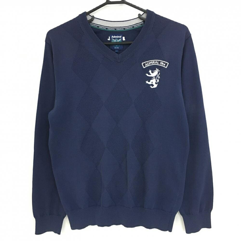 楽天市場】アドミラル セーター ネイビー 前面ダイヤ柄 ニット メンズ
