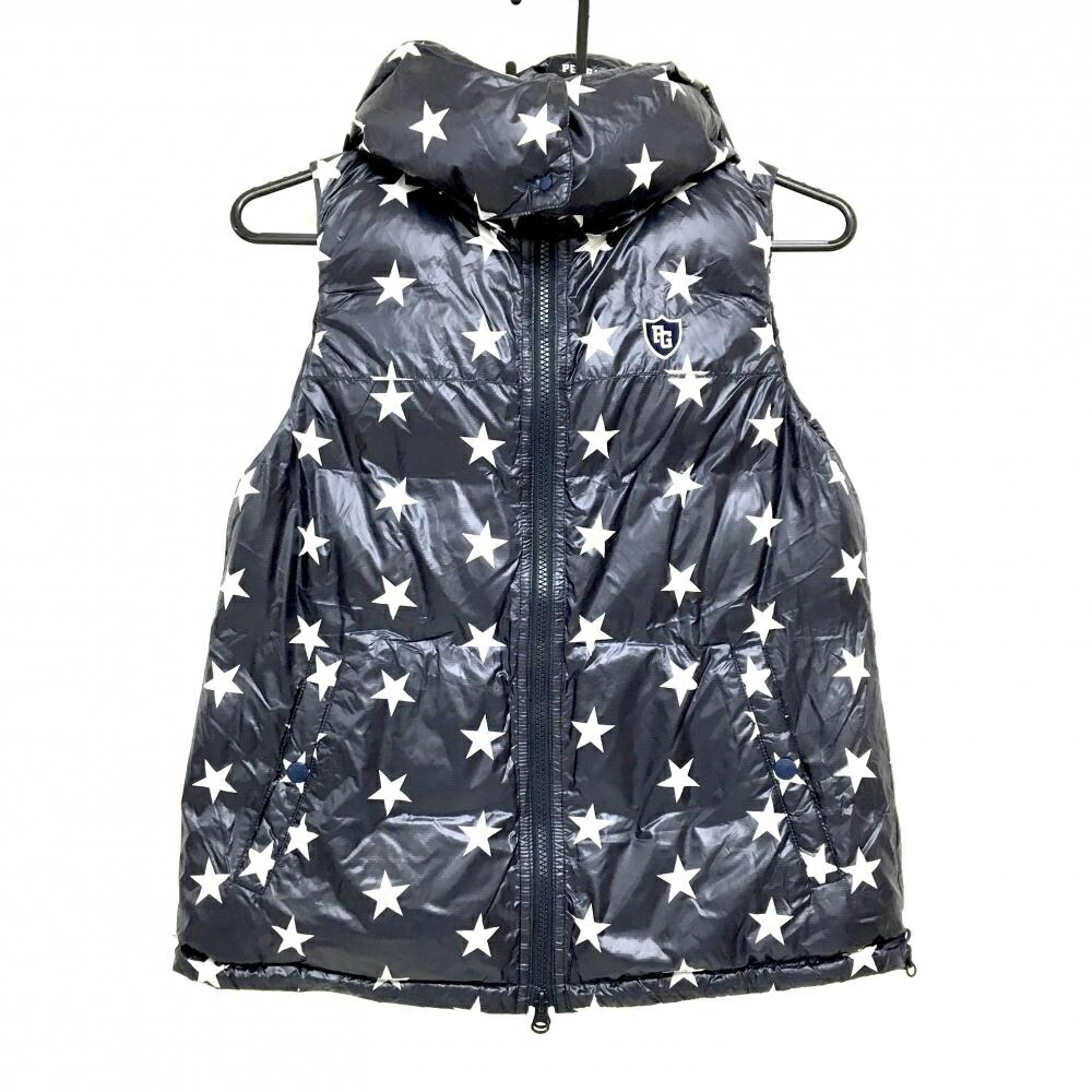 PEARLYGATES リバーシブルダウンベスト ネイビー PEARLY GATES