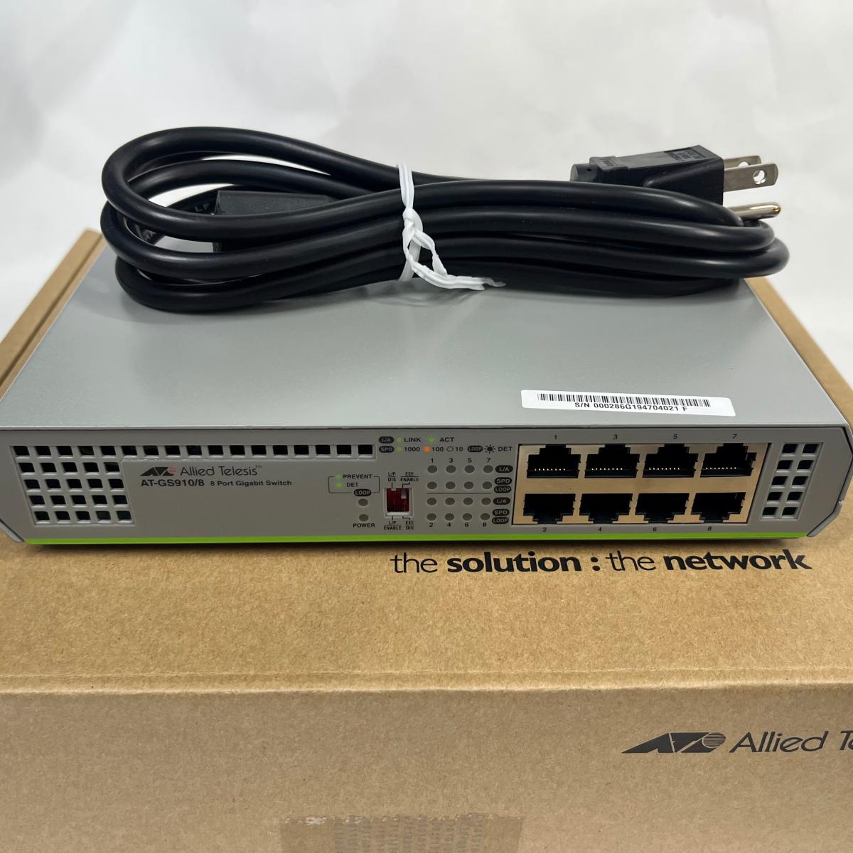 楽天市場】【中古】アライドテレシス AT-GS910/8 2329Rスイッチング