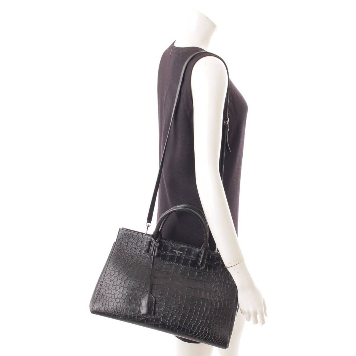 楽天市場】【サンローラン】SAINT LAURENT カバ リヴゴーシュ クロコ型