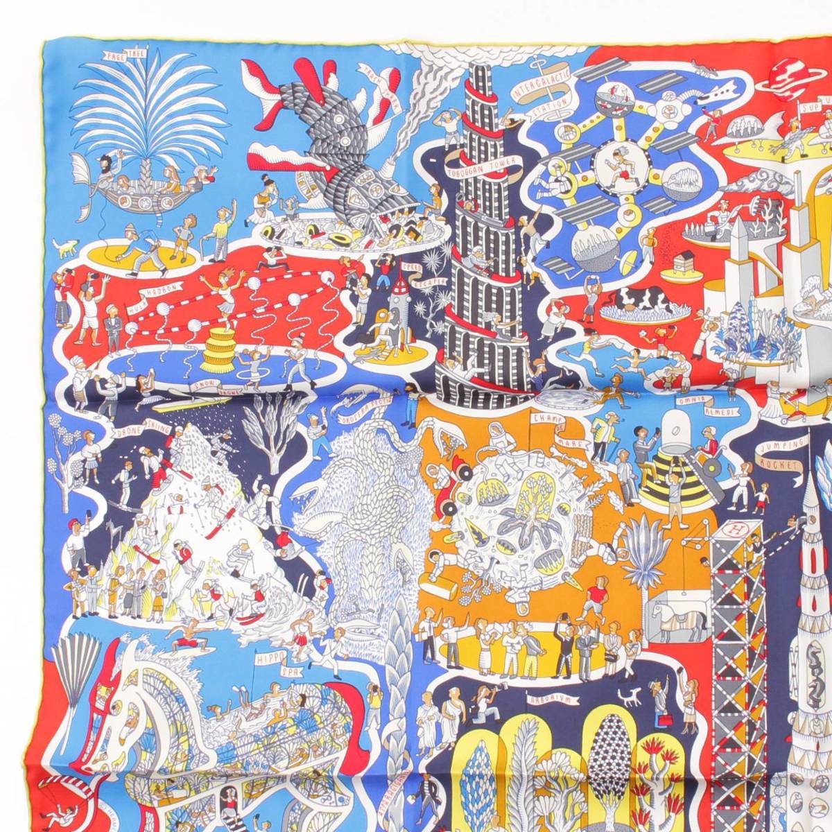 楽天市場】【エルメス】Hermes カレ90 シルクスカーフ EXPOSITION