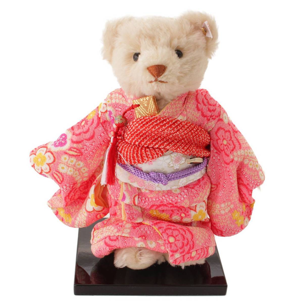 楽天市場】【シュタイフ】Steiff 着物 飾台付き テディベア ぬいぐるみ