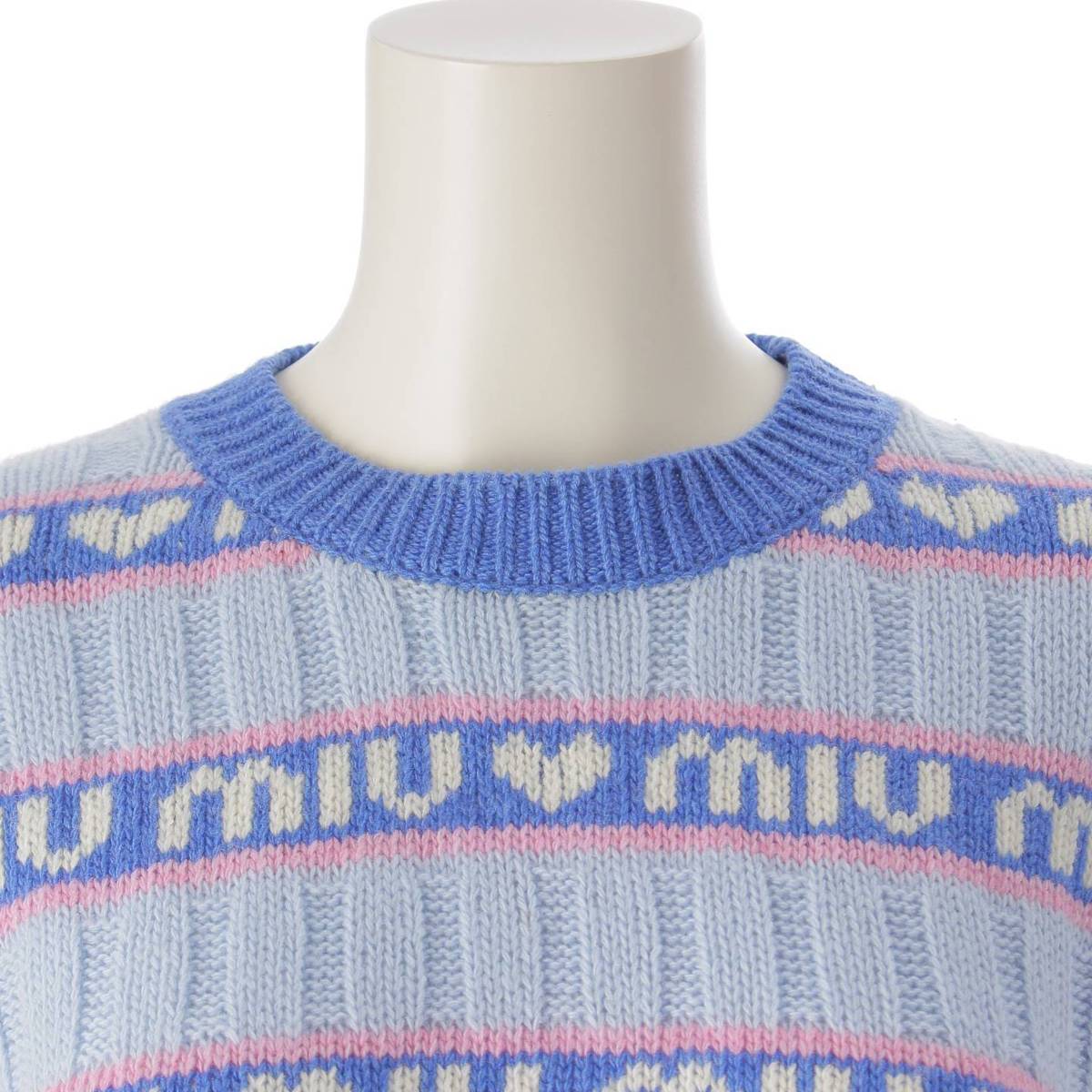 楽天市場】【ミュウミュウ】Miu Miu 21年 ロゴ ジャガード ボーダー