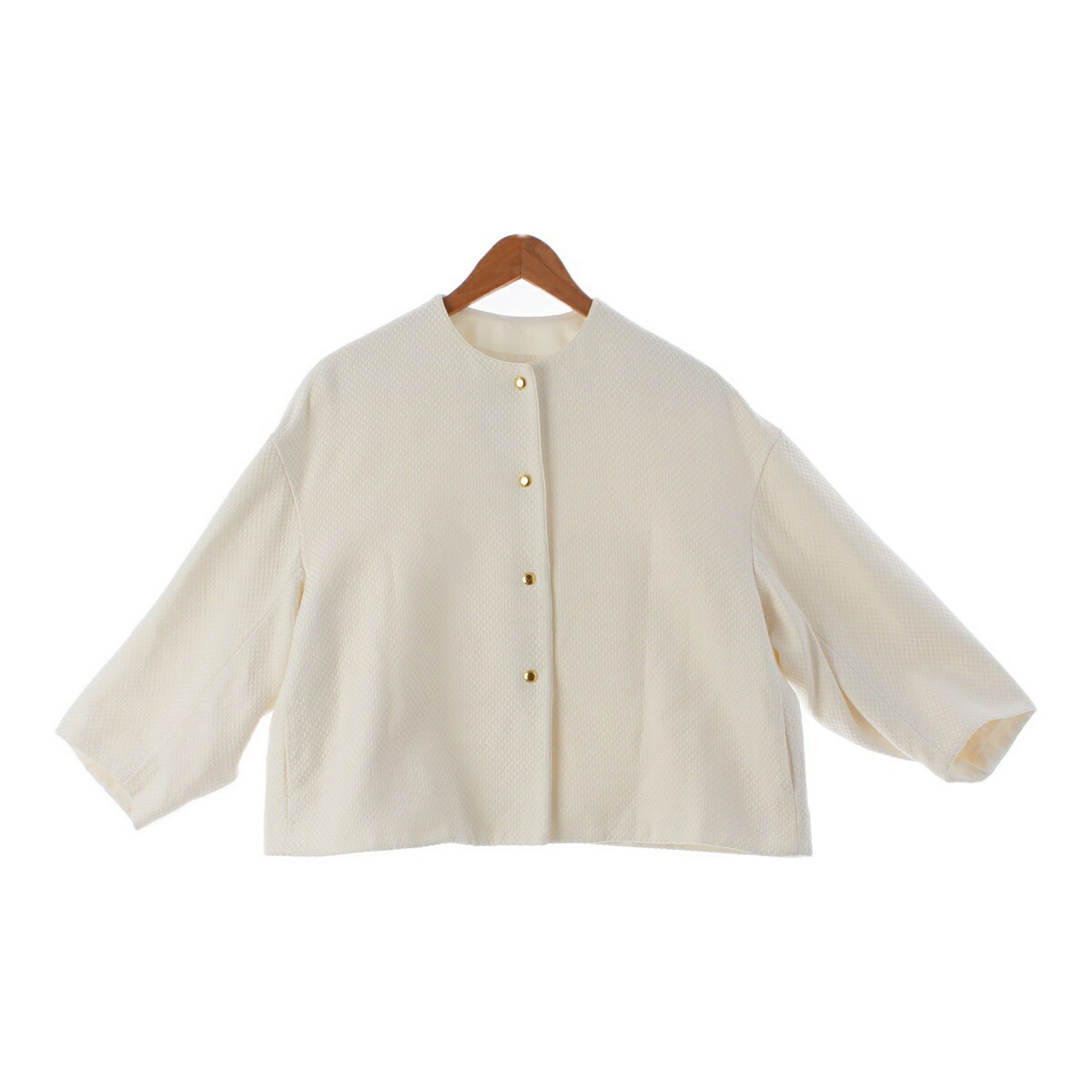 楽天市場】ドゥロワー Drawer シルク ツイード ケヌキ ノーカラー