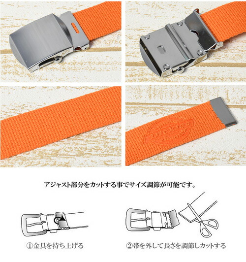 楽天市場】Dickies ディッキーズ GI カラーベルト ガチャベルト メンズ