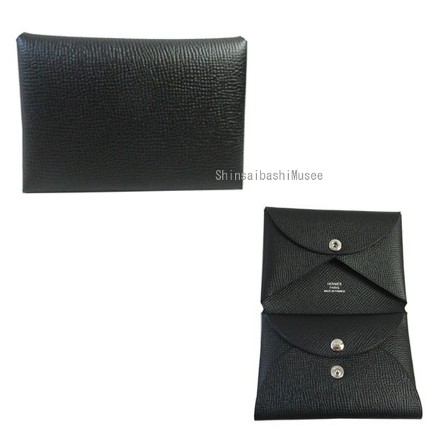 楽天市場】≪Brand new≫ HERMES Calvi Duo Compact card holder Epsom