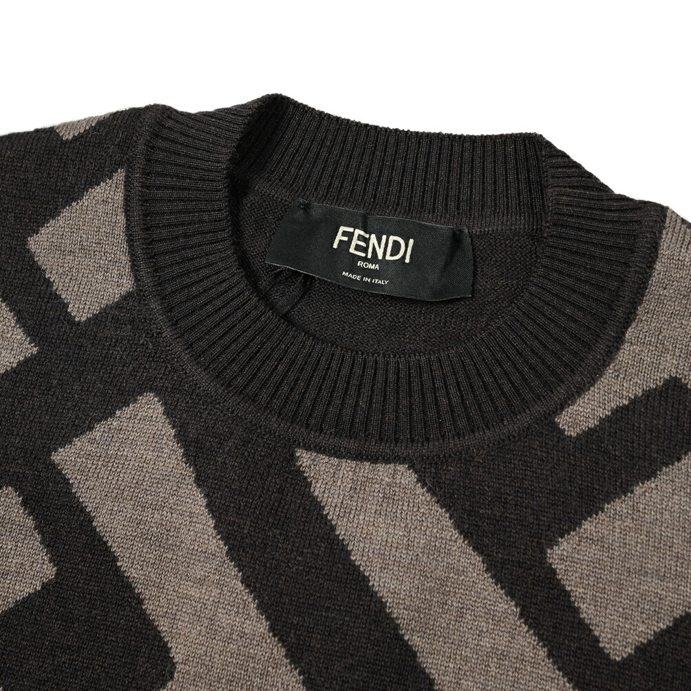 楽天市場】フェンディ FENDI FFモチーフ ニットセーター クルーネック