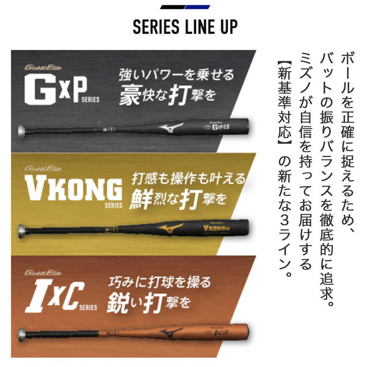 楽天市場】【2024新基準対応】ミズノ 硬式 金属バット Vコング02